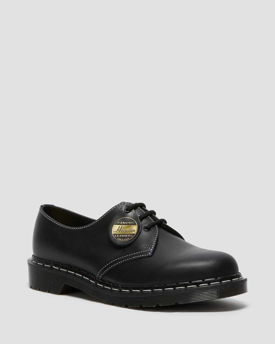 Dr. Martens 1461 Cavalier Lær Oxford Sko Herre Svart [9364JXIHG]